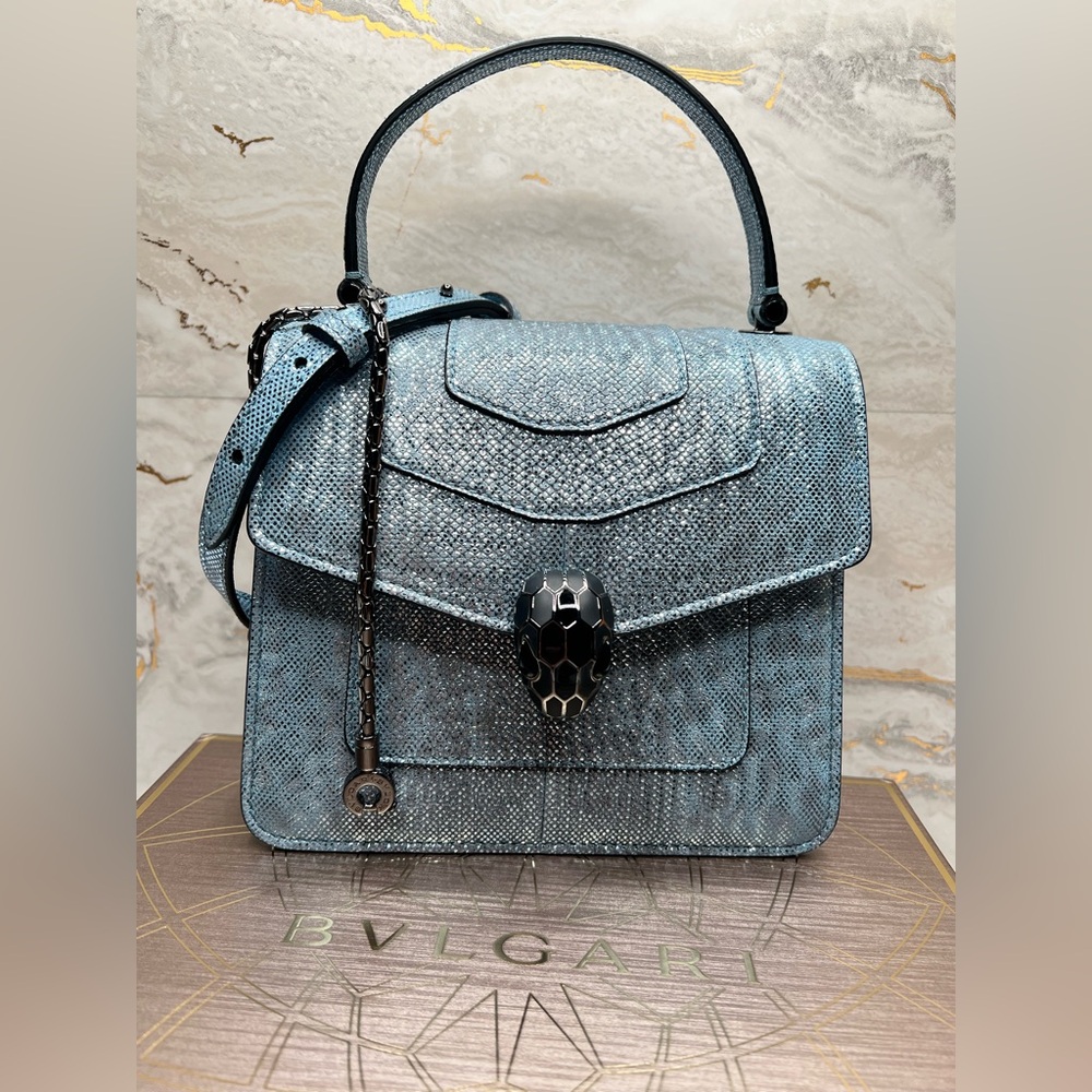 #08440MV Bvlgari Serpenti Top Handle Bag